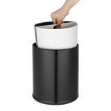 HX267 - Bolero 2 Compartment Hotel Bin Black