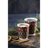 HX284 Fiesta Recyclable Festive Cup Sleeves for 8oz Hot Cups (Pack of 100)