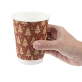 HX282 Fiesta Recyclable Hot Cup Double Wall Festive 12oz (Pack of 500)