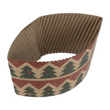 HX284 Fiesta Recyclable Festive Cup Sleeves for 8oz Hot Cups (Pack of 100)