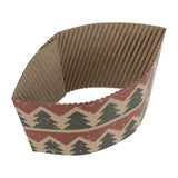 HX285 Fiesta Recyclable Festive Cup Sleeves for 12oz Hot Cups (Pack of 100)