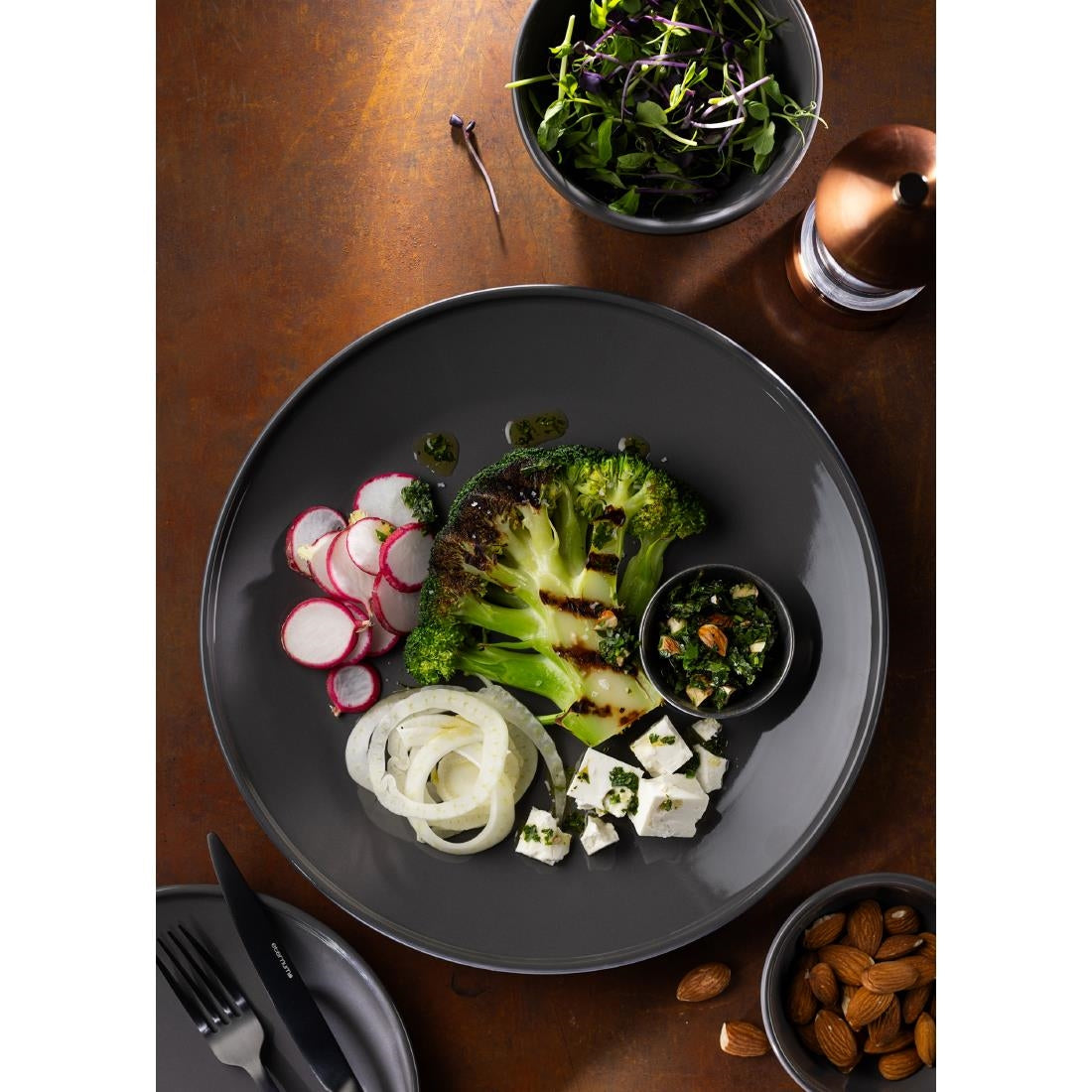HX319 Utopia Core Dipping Pots Slate 95mm (Pack of 12)
