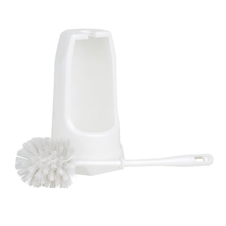 HX386 - Jantex Round Toilet Brush & Holder - White