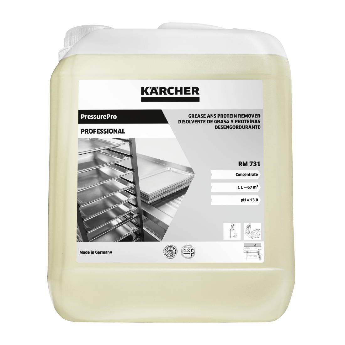 HX440 Karcher PressurePro Grease and Protein Remover RM 731 - 5Ltr