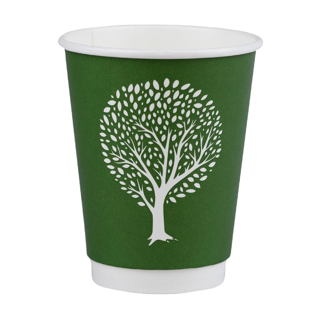 HX486 Vegware Green Tree Double Wall Hot Cups 8oz 79-Series (Pack of 500)