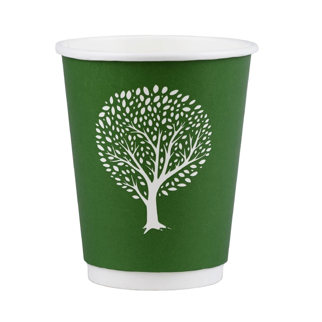 HX487 Vegware Green Tree Double Wall Hot Cups 12oz 89-Series (Pack of 500)