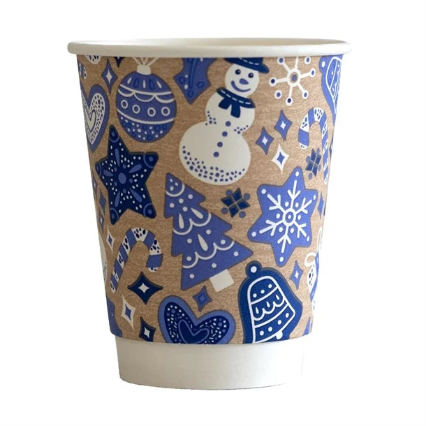 HX492 Vegware Double Wall 2024 Xmas Cup 79-Series - 8oz (Pack of 500)