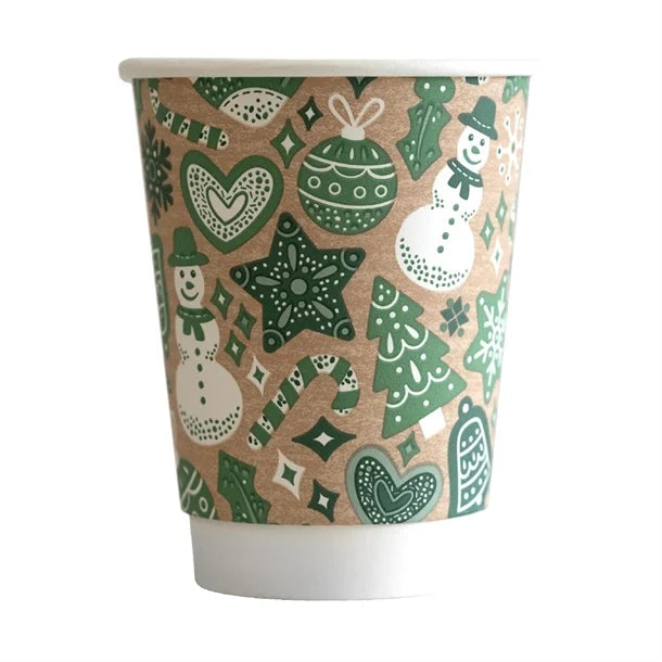 HX493 Vegware Double Wall 2024 Xmas Cup 89-Series - 12oz (Pack of 500)