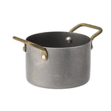 HX609 Utopia Vintage Steel Mini Casserole Dishes 3.5" 90mm (Pack of 6) - JD Catering Equipments Ltd