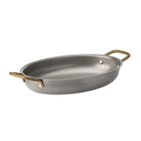 HX613 Utopia Vintage Steel Oval Dishes 245 x 175mm (Pack of 6) - JD Catering Equipments Ltd
