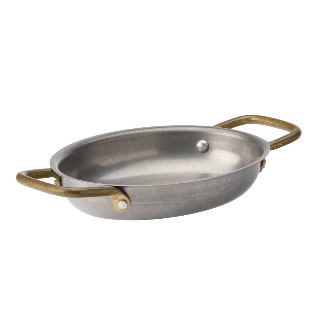 HX614 Utopia Vintage Steel Oval Dish 165 x 125mm (Pack of 6)