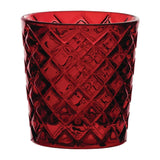 HX655 Utopia Criss Cross Red Nightlight Holders (Pack of 12) - JD Catering Equipments Ltd