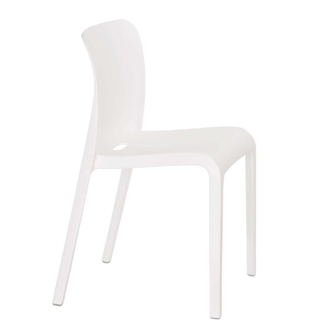 HX760 Origin POP Chair Traffic White 480x500x790mm (Pack of 2)