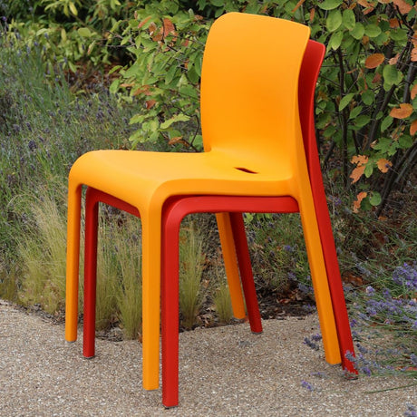 HX763 Origin POP Chair Deep Orange  480x500x790mm (Pack of 2)