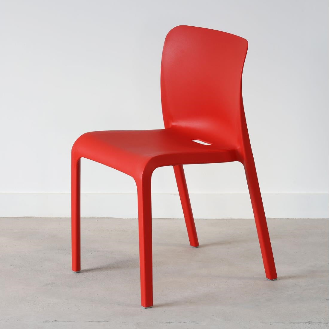 HX764 Origin POP Chair Pure Red 480x500x790mm (Pack of 2)