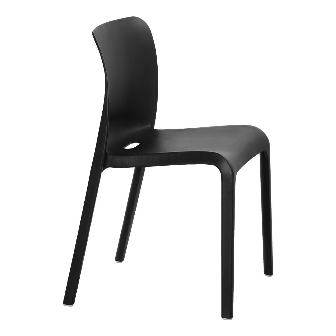 HX769 Origin POP Chair Traffic Black 480x500x790mm (Pack of 2)