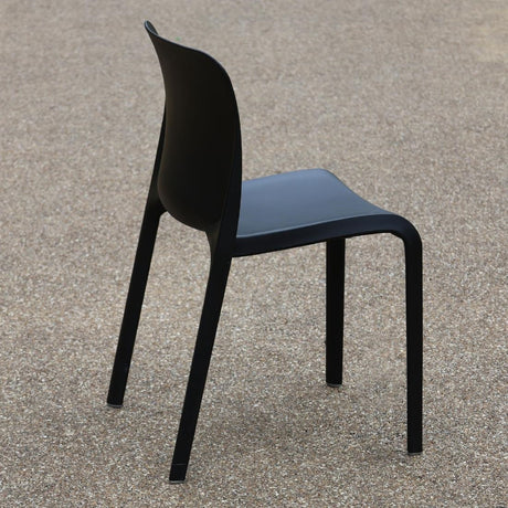 HX769 Origin POP Chair Traffic Black 480x500x790mm (Pack of 2)