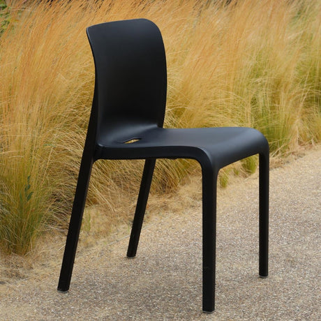 HX769 Origin POP Chair Traffic Black 480x500x790mm (Pack of 2)