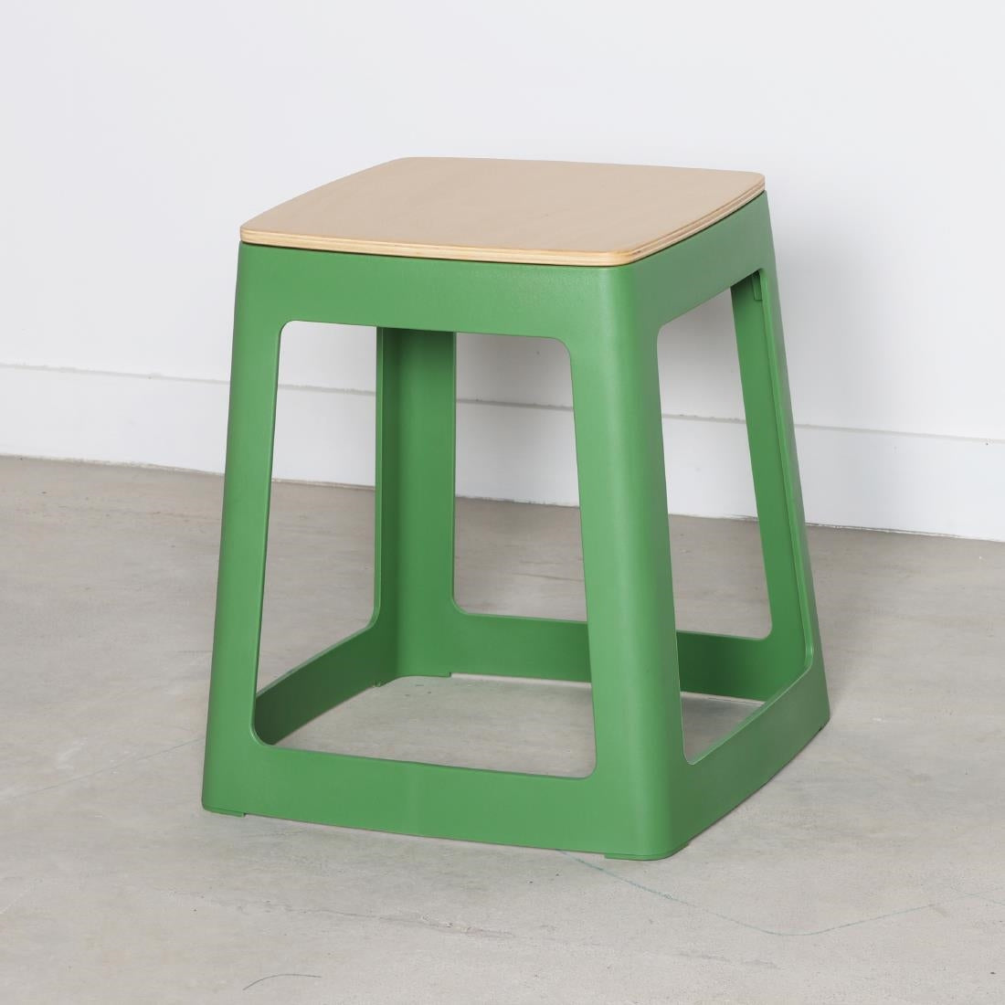 HX771 Origin Base Stool May Green 400x400x440mm (Pack of 2)