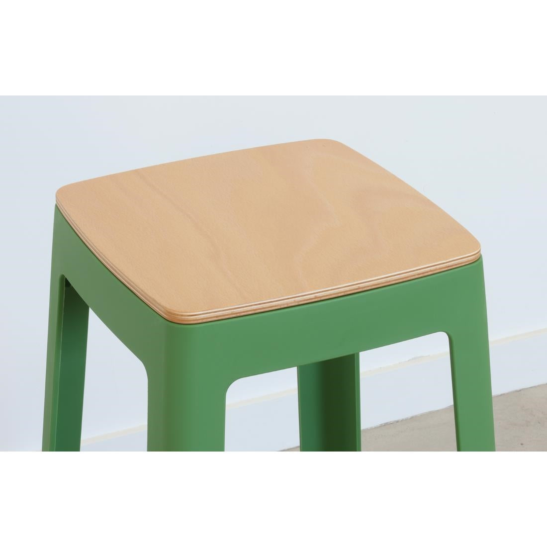 HX771 Origin Base Stool May Green 400x400x440mm (Pack of 2)