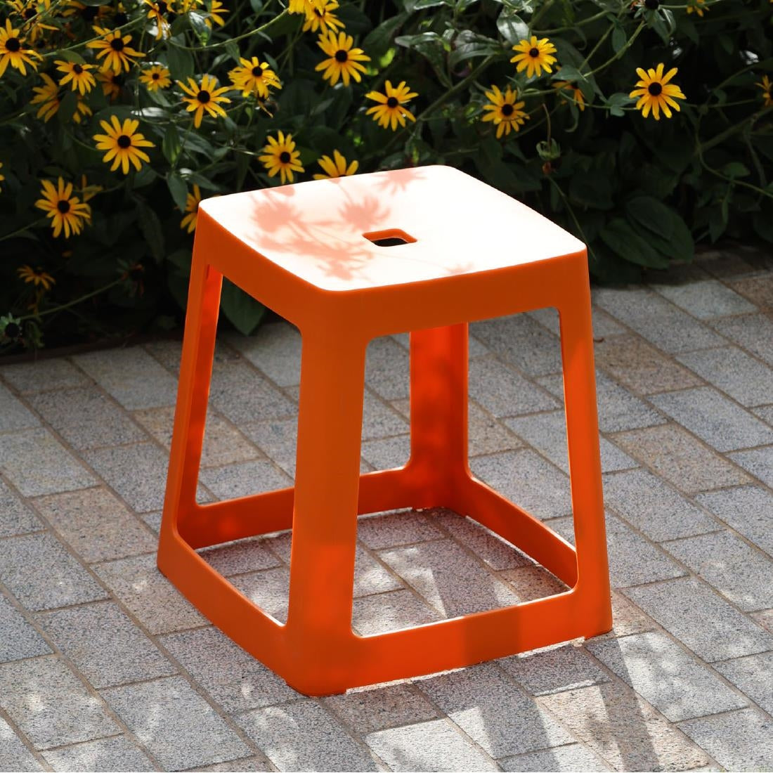 HX772 Origin Base Stool Signal Orange 400x400x440mm (Pack of 2)