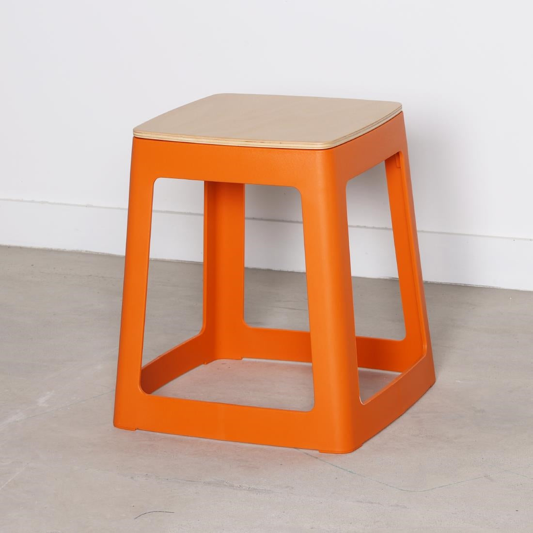 HX772 Origin Base Stool Signal Orange 400x400x440mm (Pack of 2)