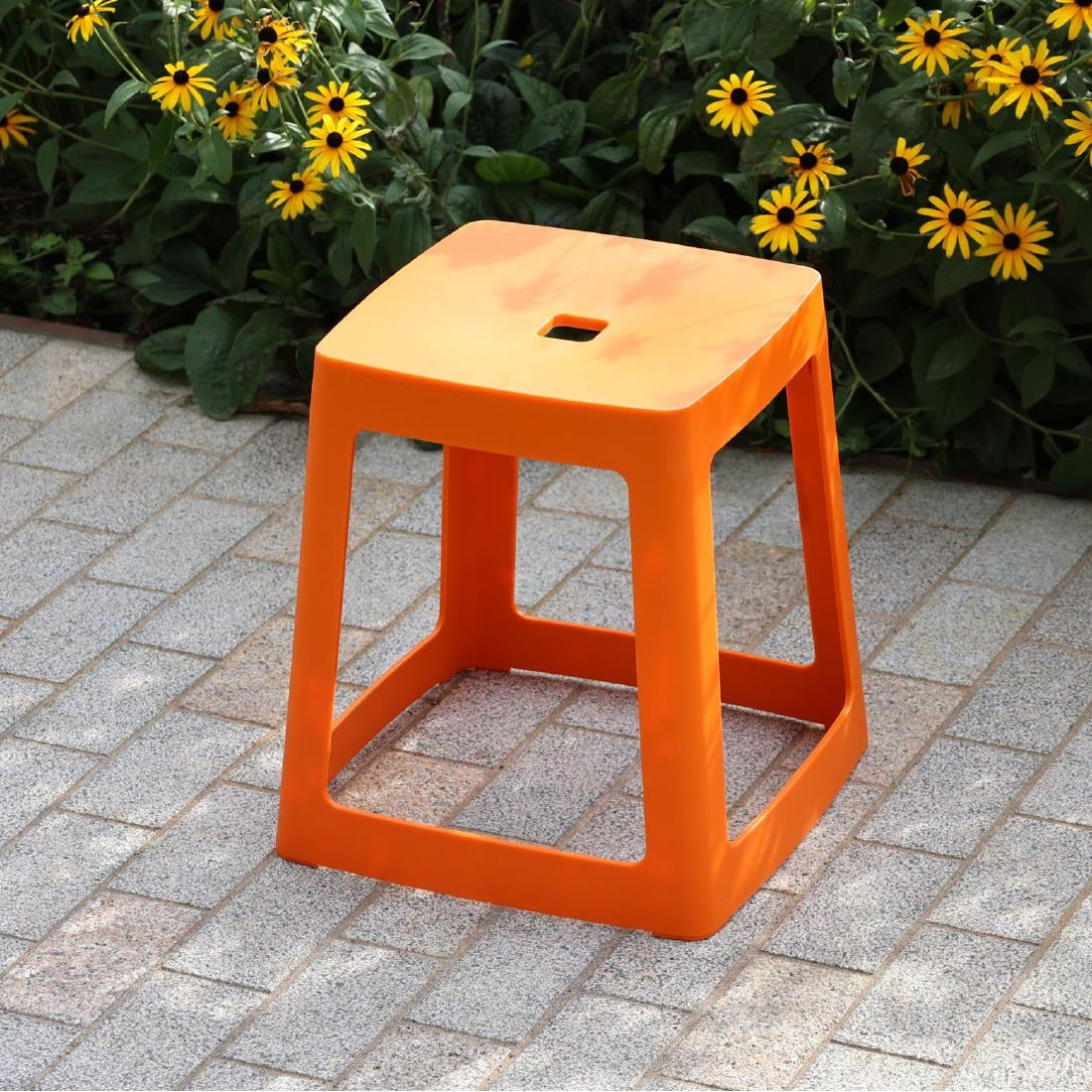 HX772 Origin Base Stool Signal Orange 400x400x440mm (Pack of 2)