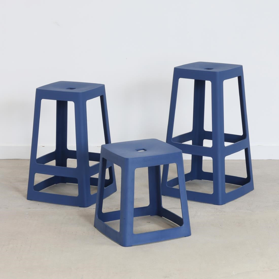 HX774 Origin Base Stool Violet Blue 400x400x440mm (Pack of 2)