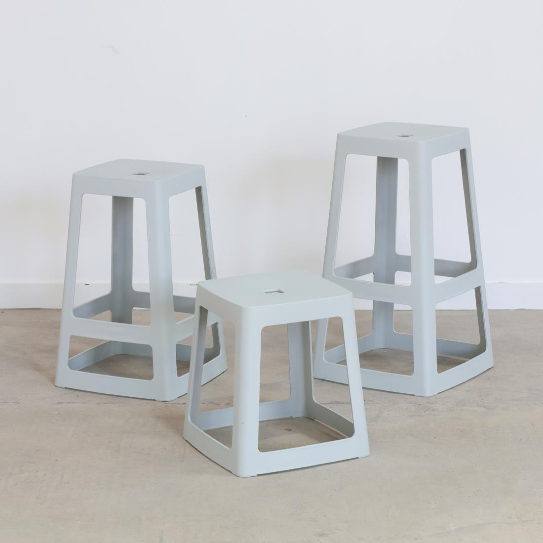 HX775 Origin Base Stool Light Grey 400x400x440mm (Pack of 2)