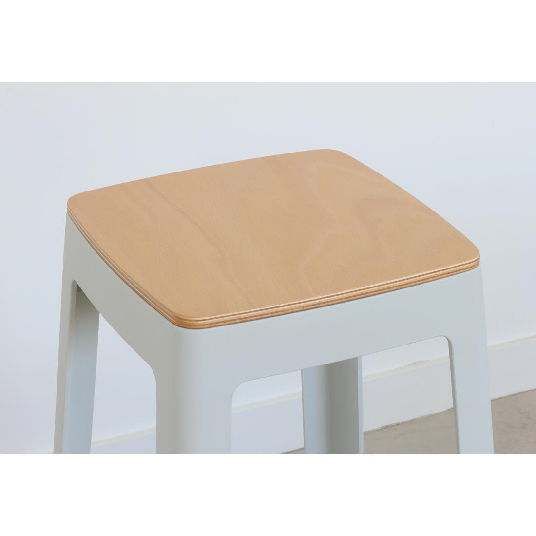 HX775 Origin Base Stool Light Grey 400x400x440mm (Pack of 2)