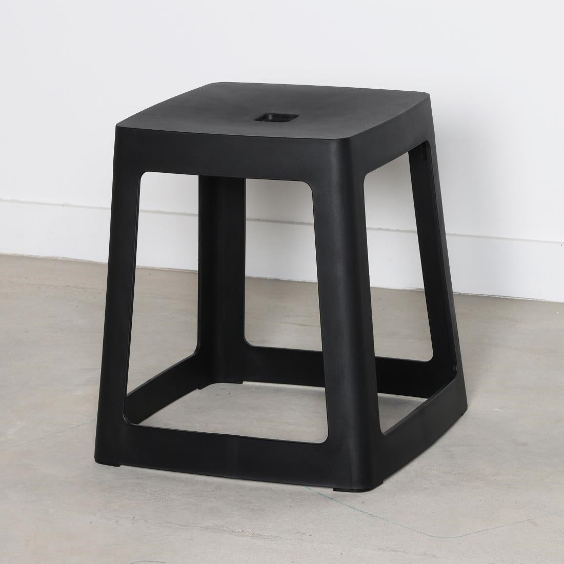 HX777 Origin Base Stool Traffic Black 400x400x440mm (Pack of 2)