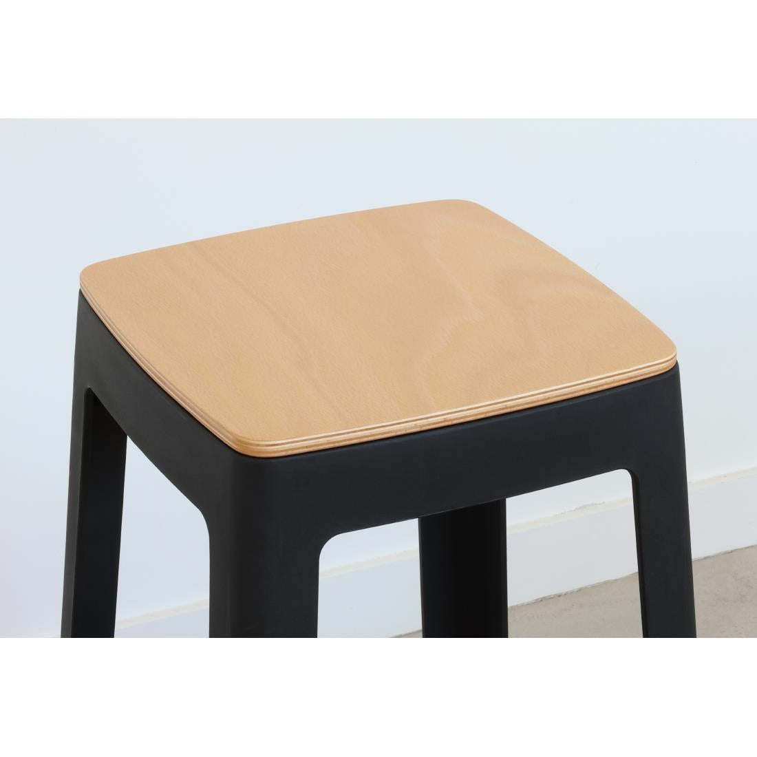 HX777 Origin Base Stool Traffic Black 400x400x440mm (Pack of 2)