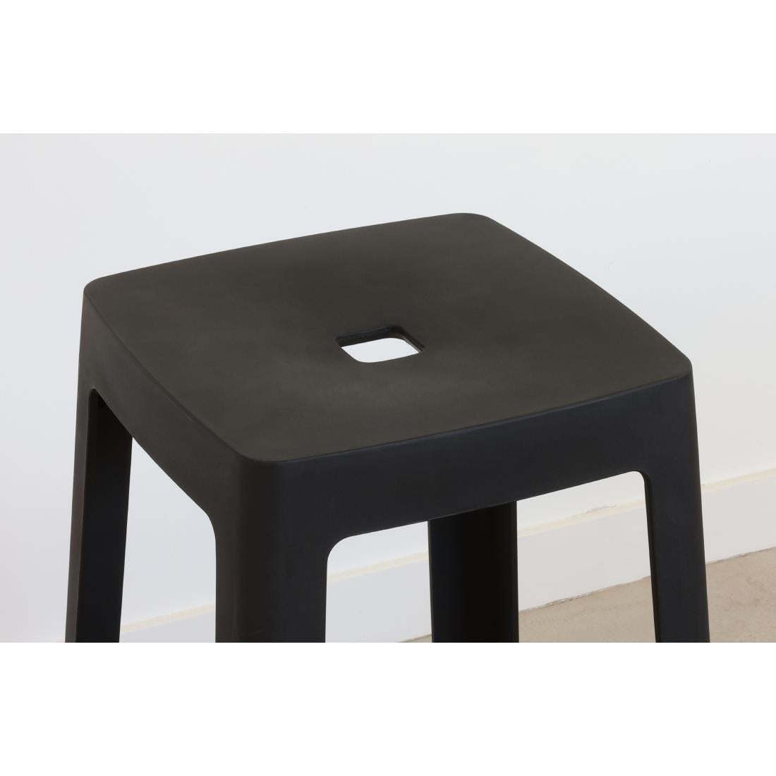 HX777 Origin Base Stool Traffic Black 400x400x440mm (Pack of 2)