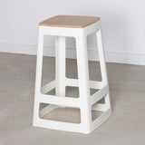 HX778 Origin Base Mid Stool Traffic White 430x430x650mm (Pack of 2)