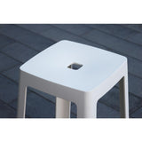 HX778 Origin Base Mid Stool Traffic White 430x430x650mm (Pack of 2)