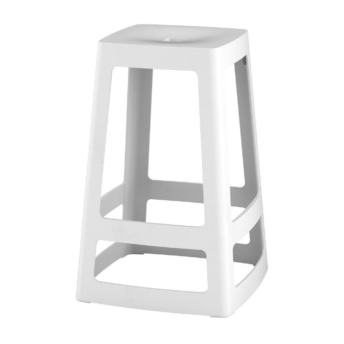 HX778 Origin Base Mid Stool Traffic White 430x430x650mm (Pack of 2)