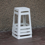 HX778 Origin Base Mid Stool Traffic White 430x430x650mm (Pack of 2)