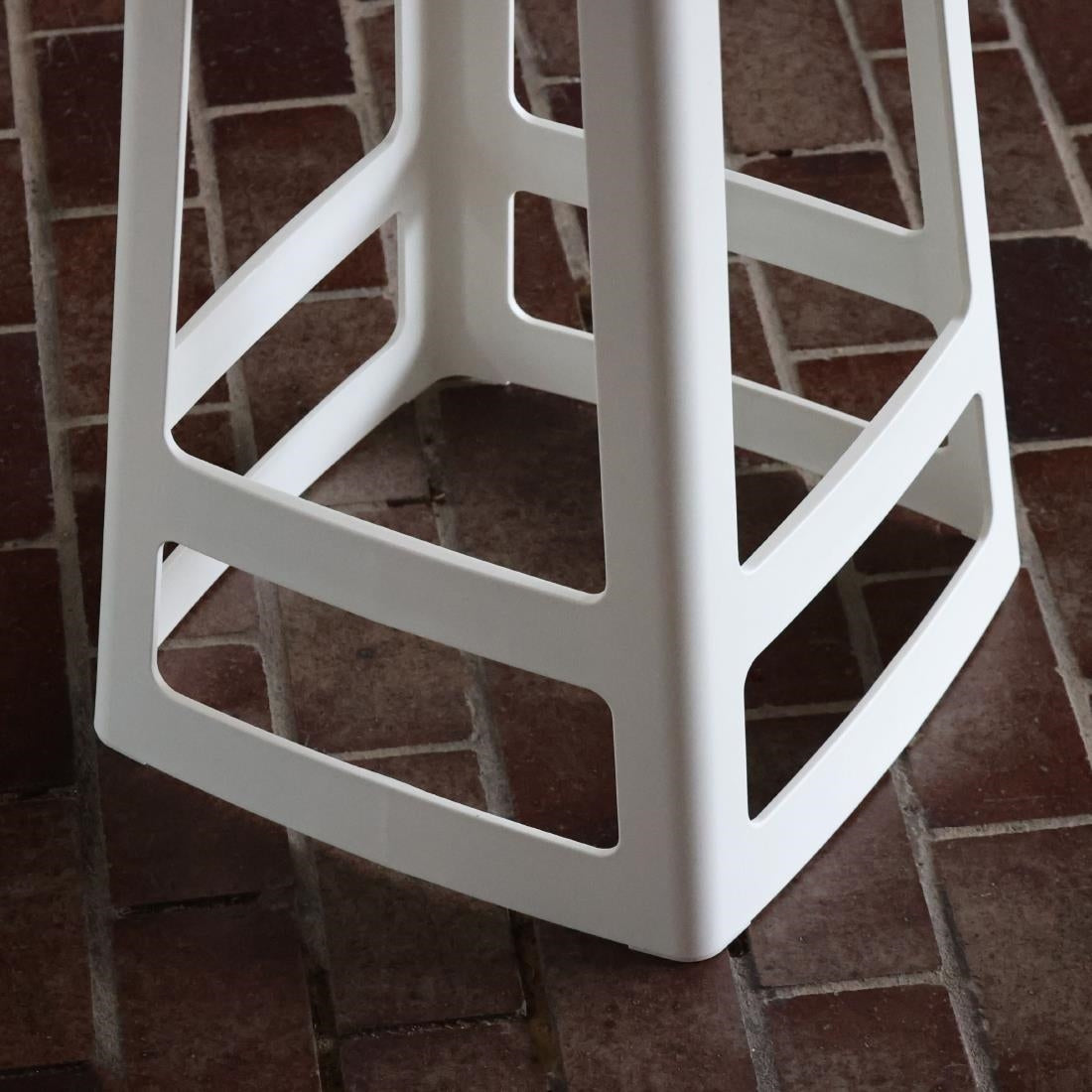 HX778 Origin Base Mid Stool Traffic White 430x430x650mm (Pack of 2)