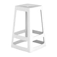 HX778 Origin Base Mid Stool Traffic White 430x430x650mm (Pack of 2)