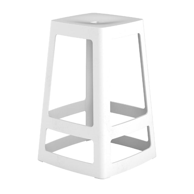 HX778 Origin Base Mid Stool Traffic White 430x430x650mm (Pack of 2)