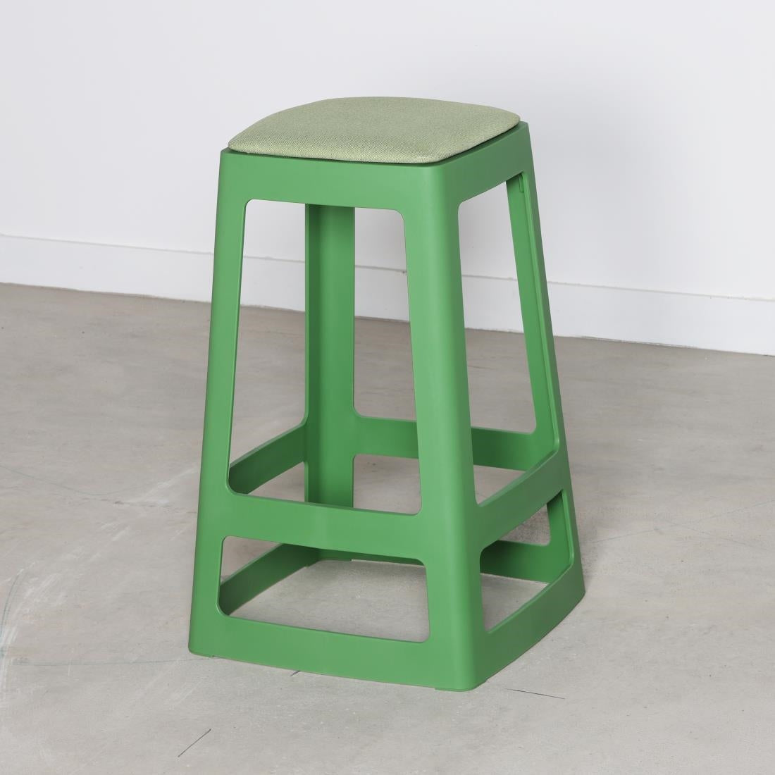 HX779 Origin Base Mid Stool May Green 430x430x650mm (Pack of 2)