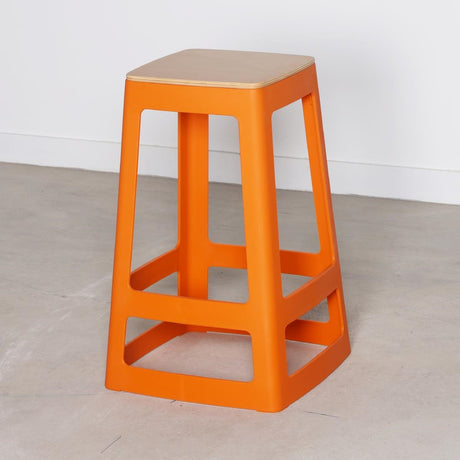 HX780 Origin Base Mid Stool Signal Orange 430x430x560mm (Pack of 2)