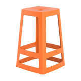 HX780 Origin Base Mid Stool Signal Orange 430x430x560mm (Pack of 2)