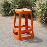 HX780 Origin Base Mid Stool Signal Orange 430x430x560mm (Pack of 2)