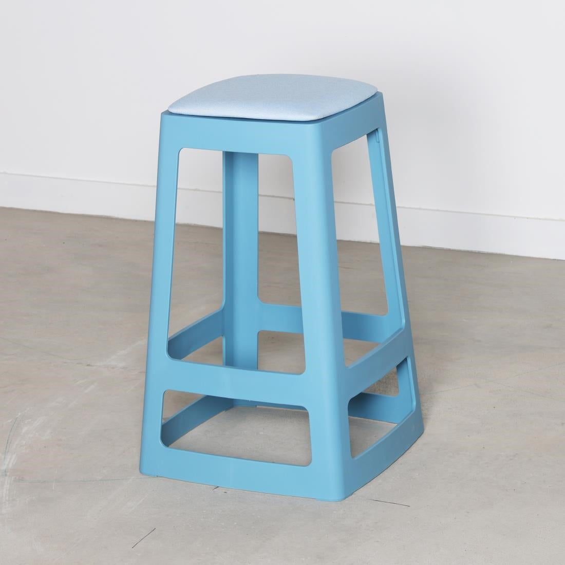 HX781 Origin Base Mid Stool Pastel Blue 430x430x560mm (Pack of 2)