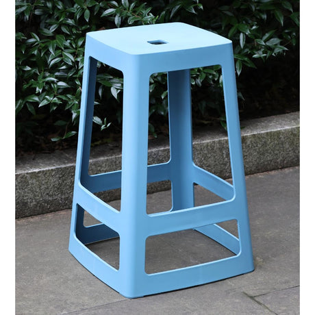 HX781 Origin Base Mid Stool Pastel Blue 430x430x560mm (Pack of 2)