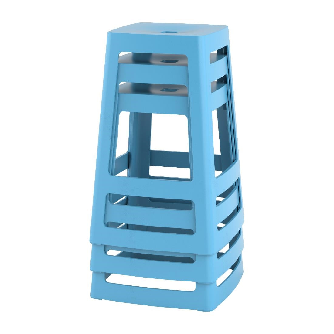 HX781 Origin Base Mid Stool Pastel Blue 430x430x560mm (Pack of 2)