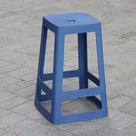 HX782 Origin Base Mid Stool Violet Blue 430x430x560mm (Pack of 2)