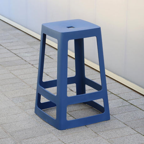 HX782 Origin Base Mid Stool Violet Blue 430x430x560mm (Pack of 2)