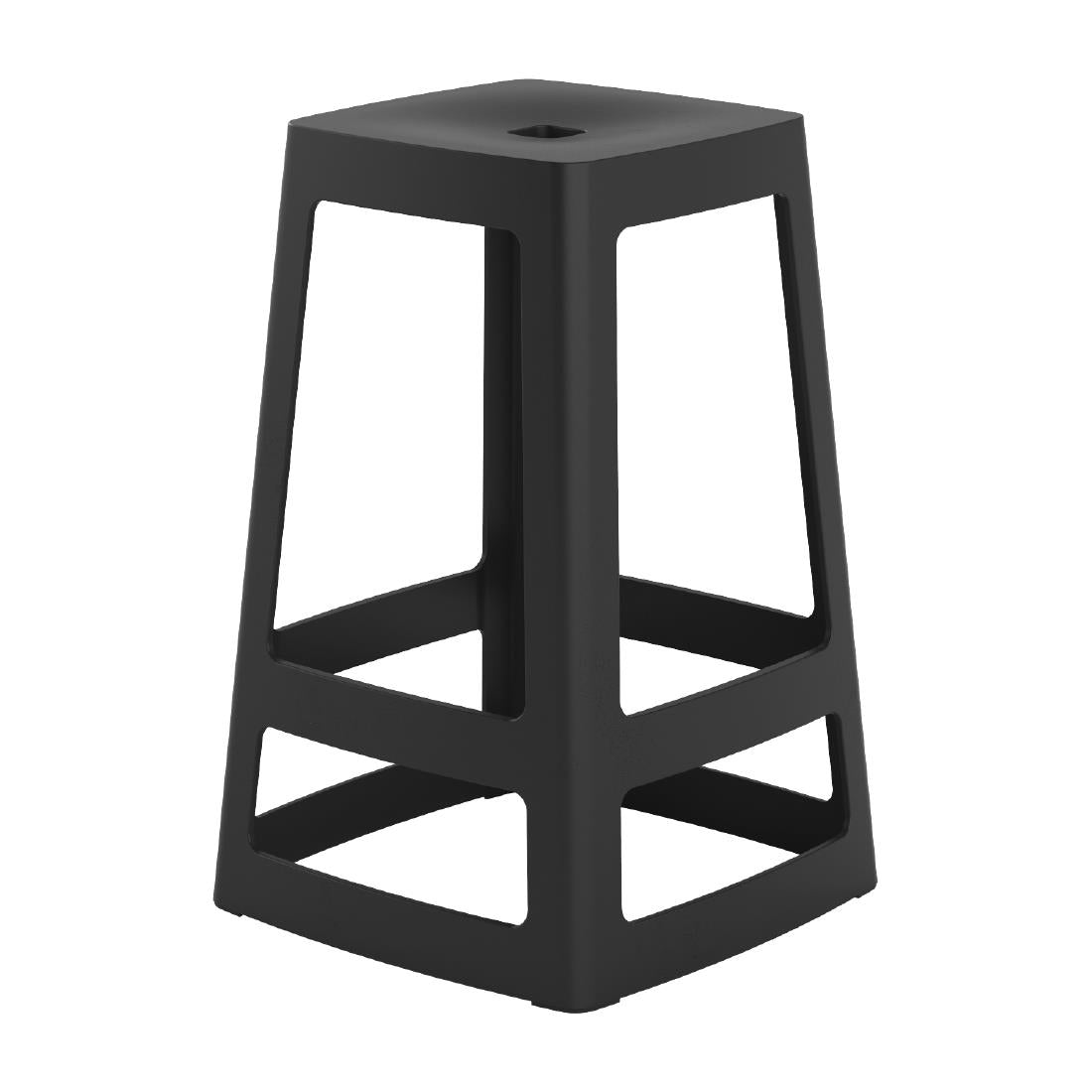 HX785 Origin Base Mid Stool Traffic Black 430x430x560mm (Pack of 2)